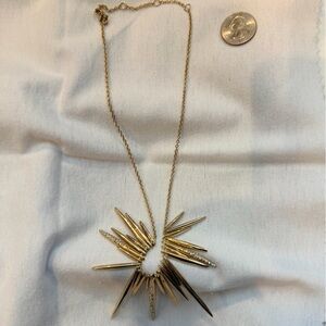 Alexis Bittar Gold Spike Starburst Necklace
